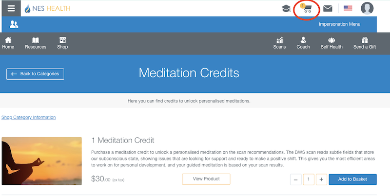 how to purchase and download your NES Health custom meditation