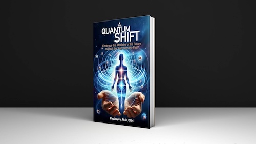 book-standing A Quantum Shift book by Dr. Paula Apro